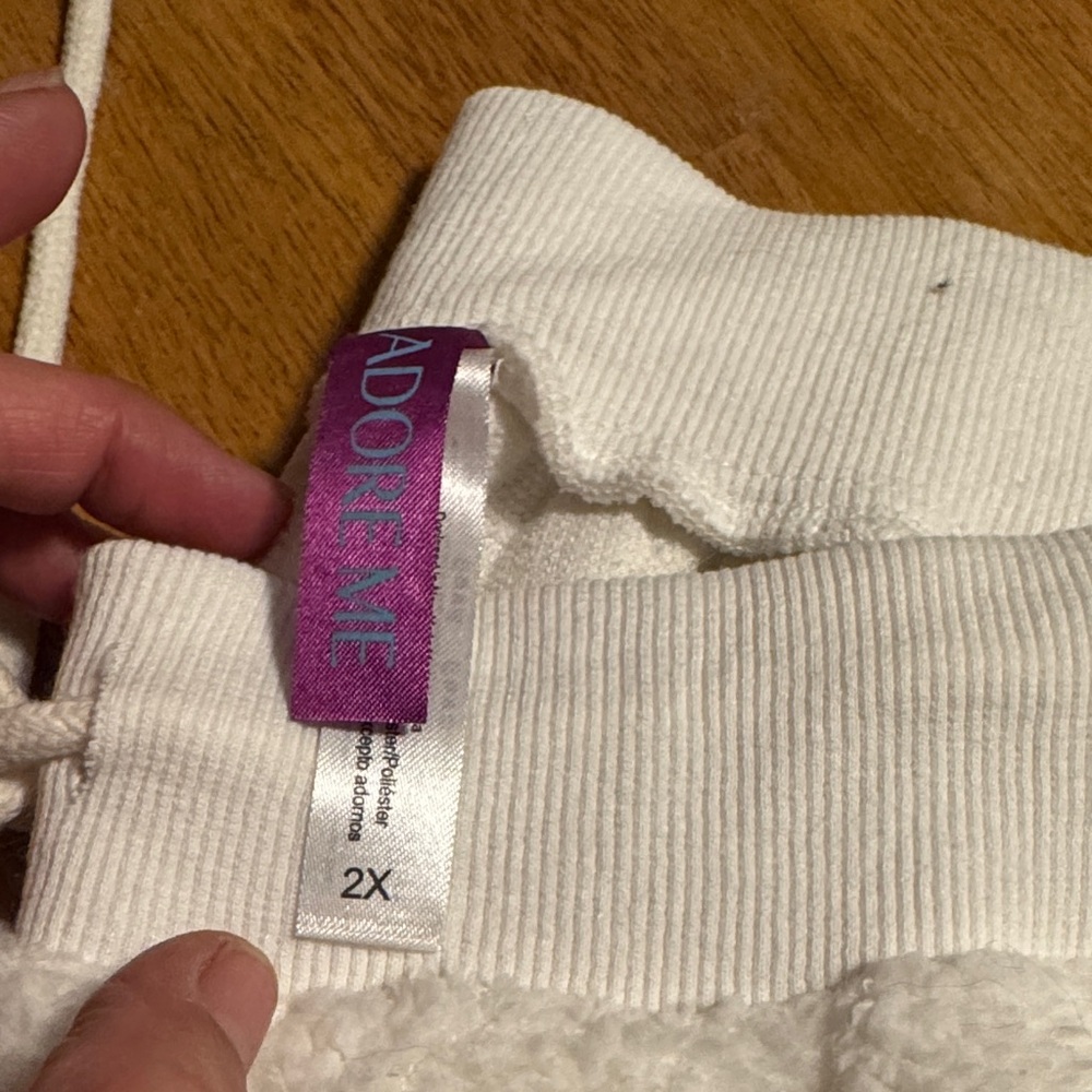 Adore Me Cozy White Hoodie and Joggers Set - Picture 5 of 5